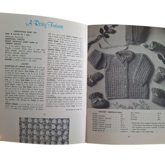 Star Book 220 Babies Knit Crochet American Thread Fun‎ to Dress Vintage Patterns - Picture 4 of 5